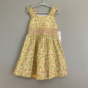 Beautiful NWT yellow with flowers Bonnie Jean girls dress size 4T